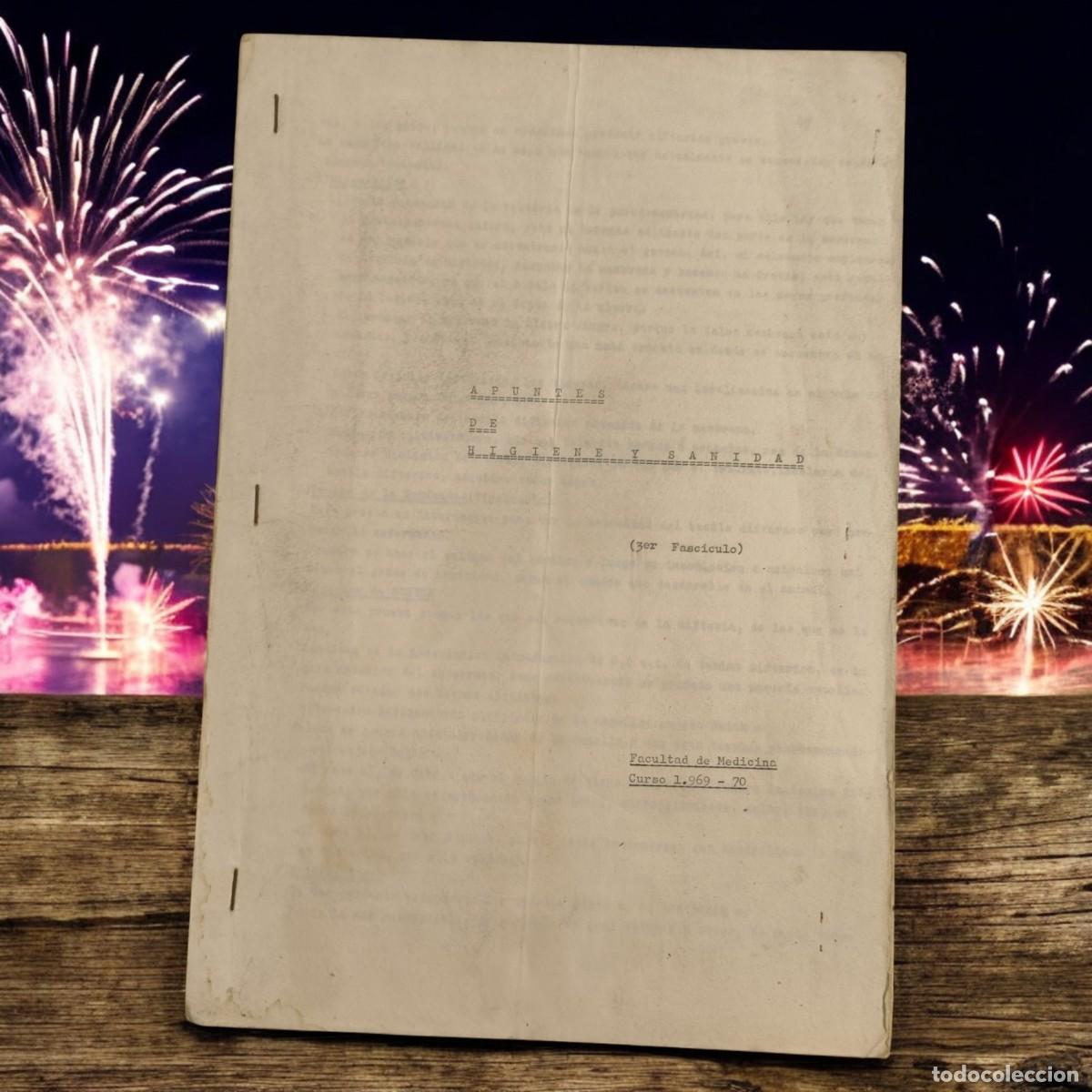 Otros Art&iacute;culos de Coleccionismo en Papel: Apuntes Universitarios De Higiene Y Sanidad &ndash; Medicina 1969-70 &ndash; Fasc&iacute;culo Original Mecanografiado