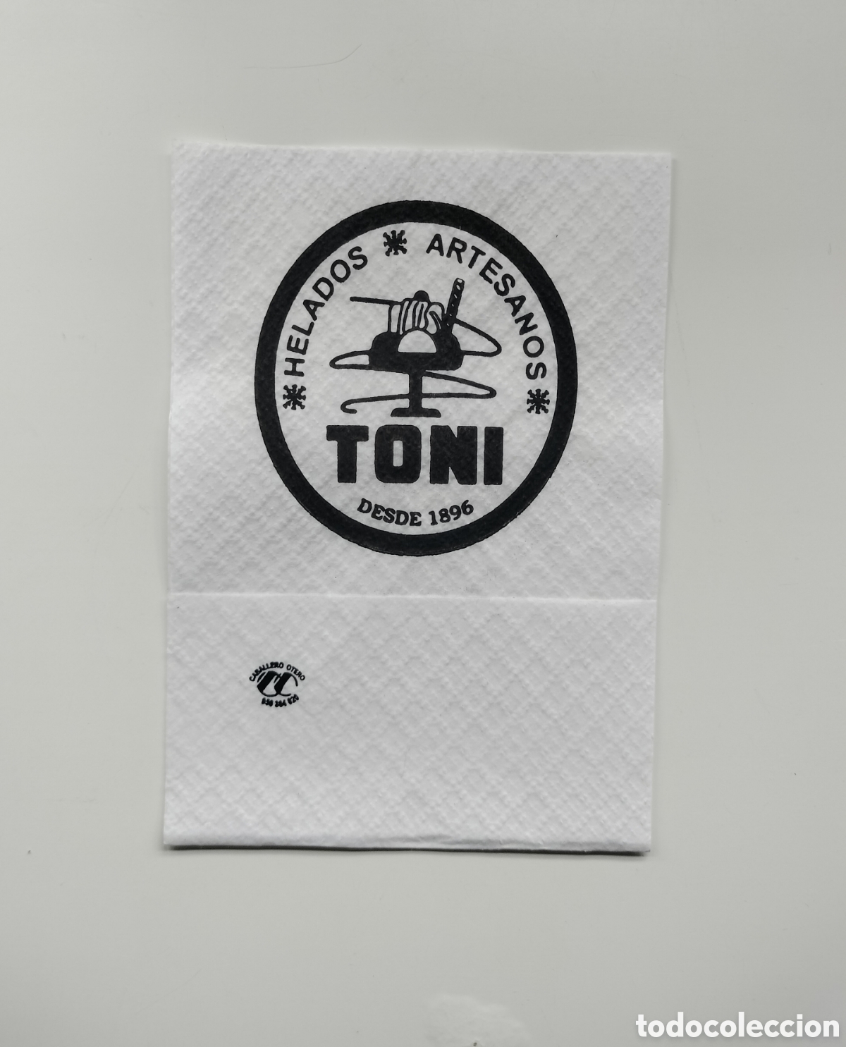 Otros Art&iacute;culos de Coleccionismo en Papel: SERVILLETA DE PAPEL HELADOS ARTESANOS HELADER&Iacute;A TONI SANL&Uacute;CAR DE BARRAMEDA C&Aacute;DIZ