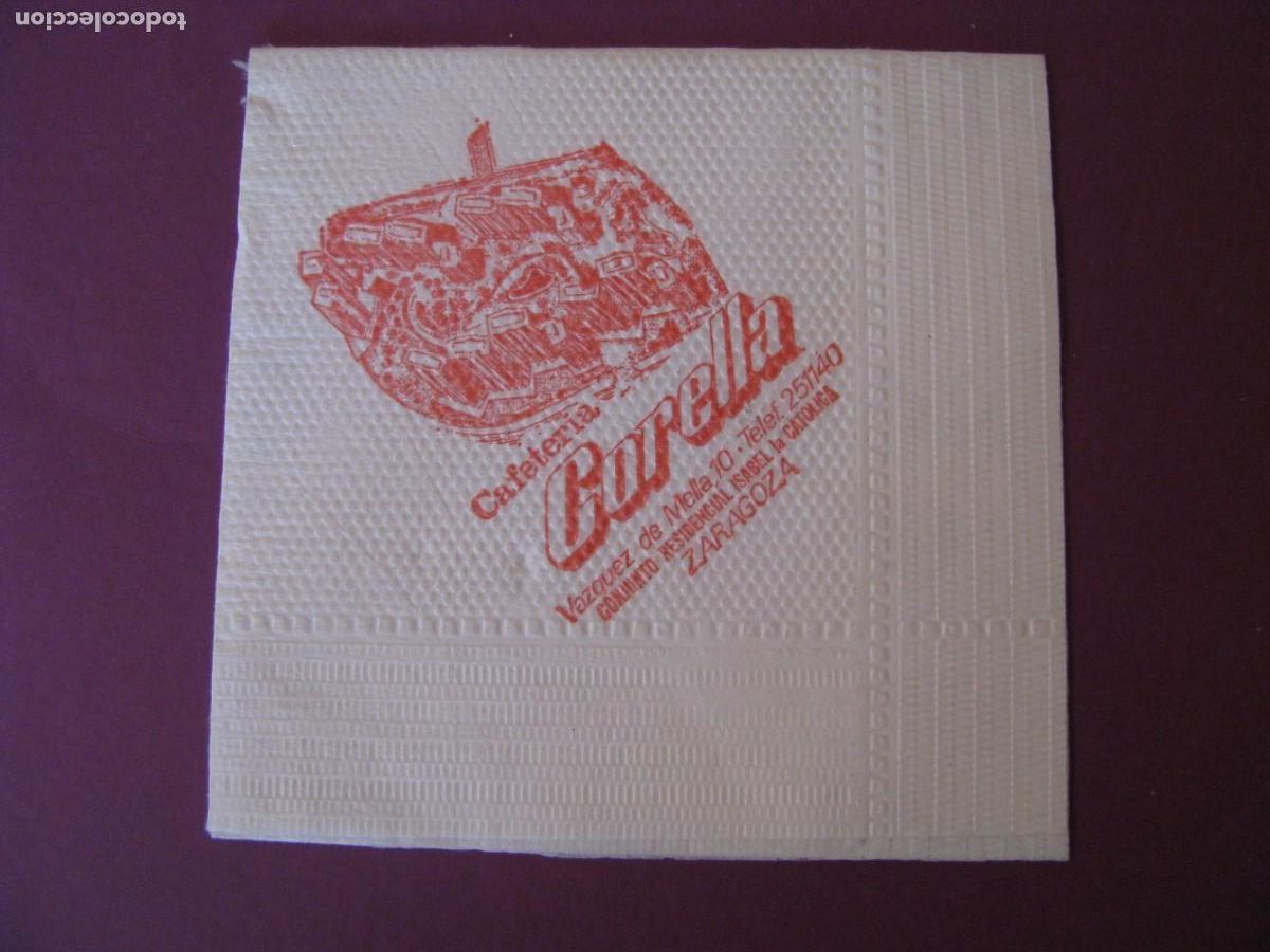 Otros Art&iacute;culos de Coleccionismo en Papel: ANTIGUA SERVILLETA PAPEL CAFETERIA CORELLA. ZARAGOZA.