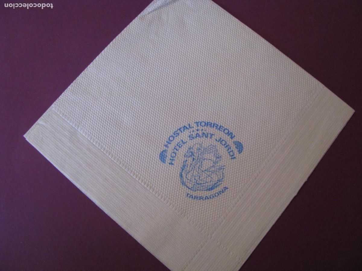Otros Art&iacute;culos de Coleccionismo en Papel: ANTIGUA SERVILLETA HOSTAL TORREON, HOTEL SANT JORDI. TARRAGONA