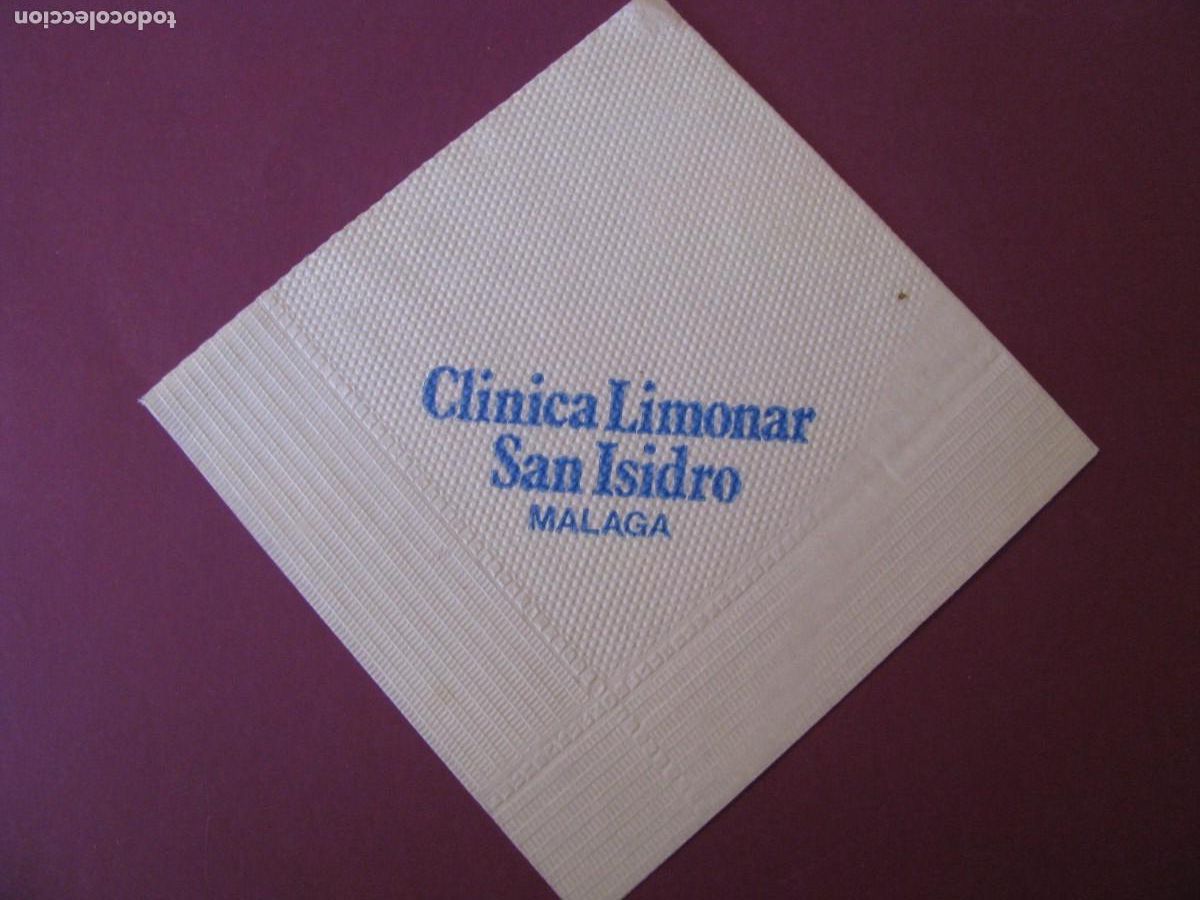 Otros Art&iacute;culos de Coleccionismo en Papel: ANTIGUA SERVILLETA DE PAPEL. CLINICA LIMONAR SAN ISIDRO. MALAGA