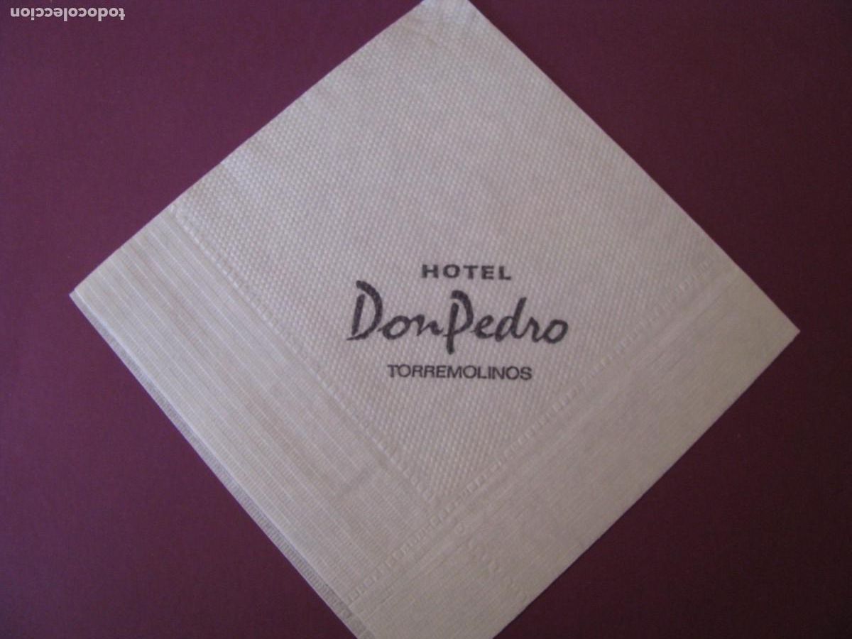 Otros Art&iacute;culos de Coleccionismo en Papel: ANTIGUA SERVILLETA DE PAPEL. HOTEL DON PEDRO. TORREMOLINOS