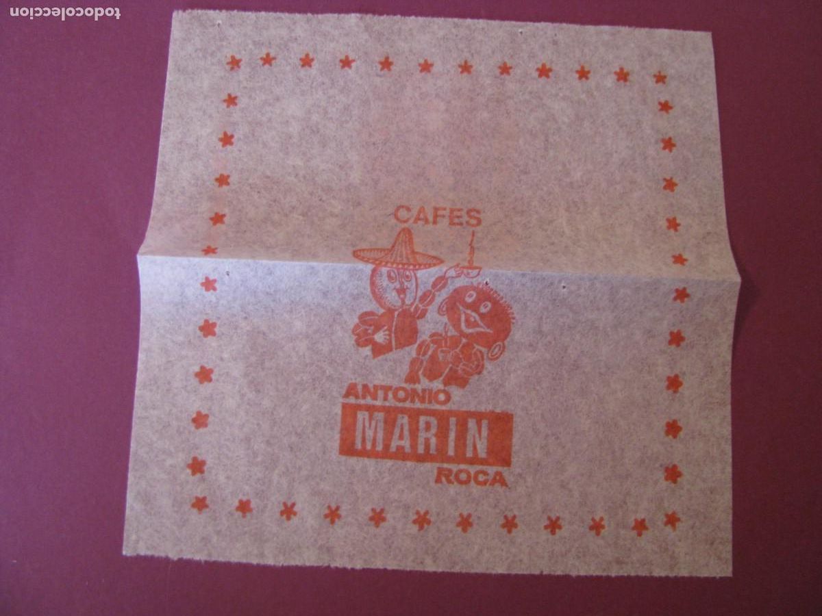 Otros Art&iacute;culos de Coleccionismo en Papel: ANTIGUA SERVILLETA DE PAPEL. CAFES ANTONIO MARIN ROCA