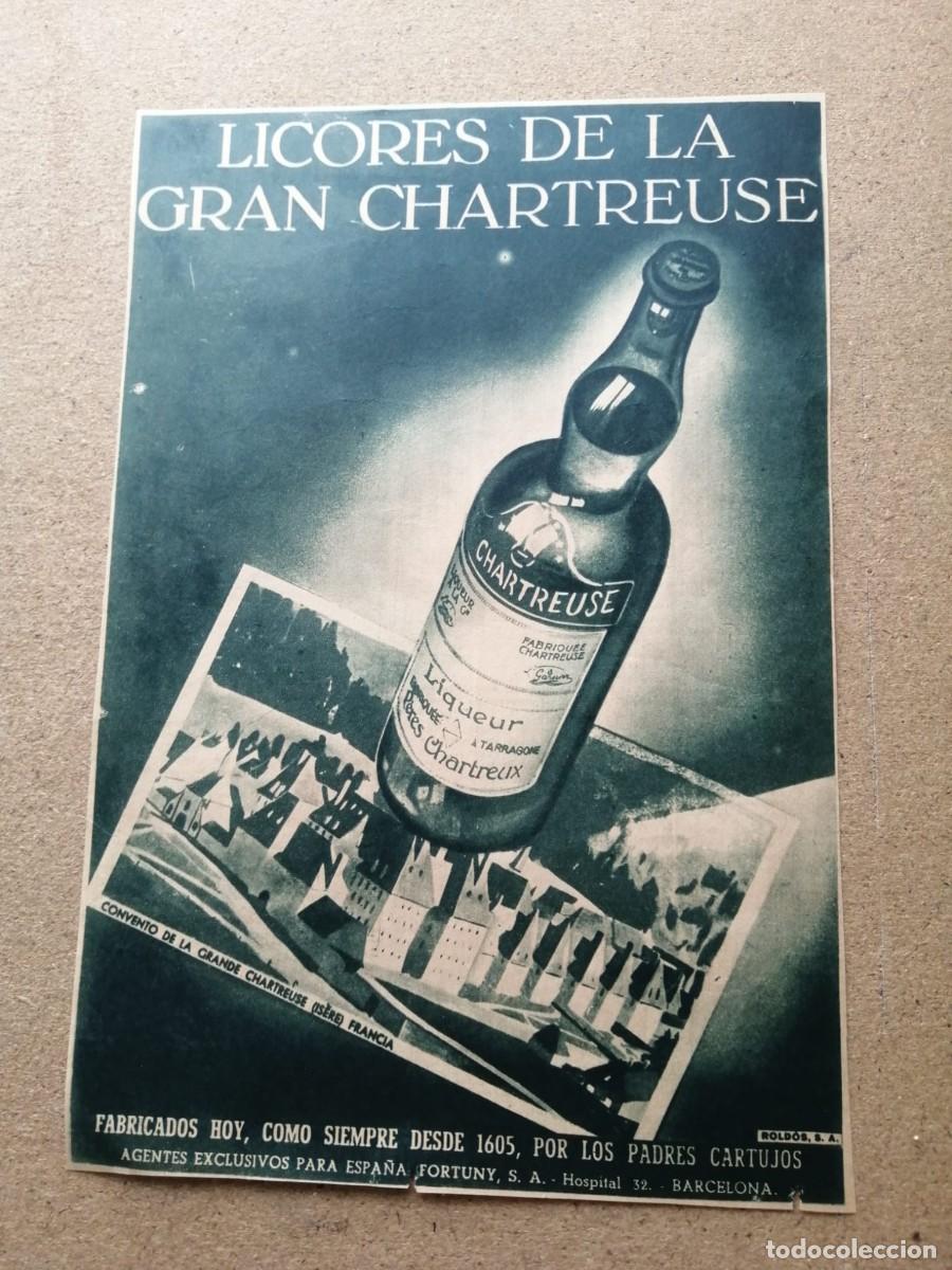 Otros Art&iacute;culos de Coleccionismo en Papel: ANUNCIO LICOR CHARTREUSE