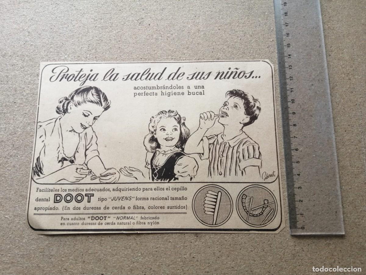 Otros Art&iacute;culos de Coleccionismo en Papel: ANUNCIO. CEPILLO DENTAL DOOT
