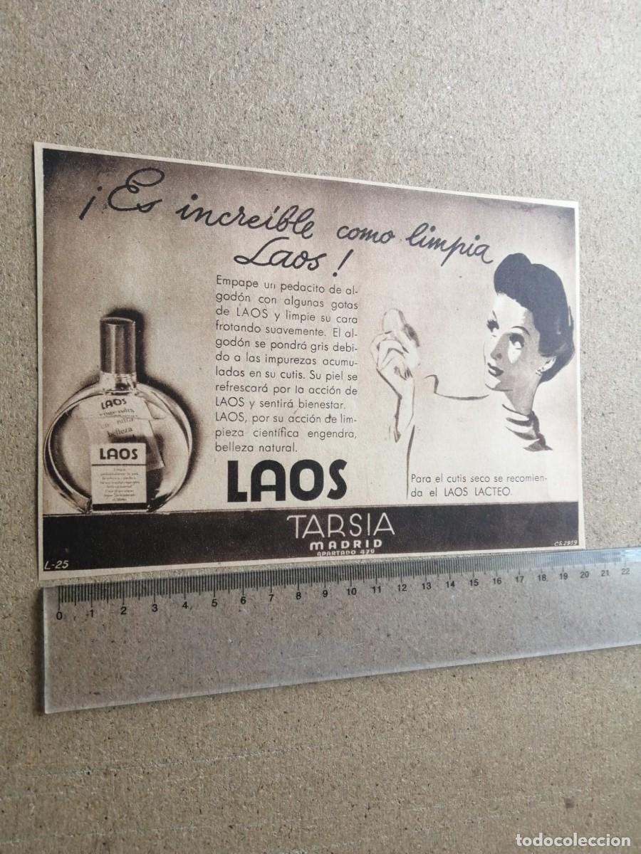 Otros Art&iacute;culos de Coleccionismo en Papel: ANUNCIO. PRODUCTOS DE BELLEZA LAOS