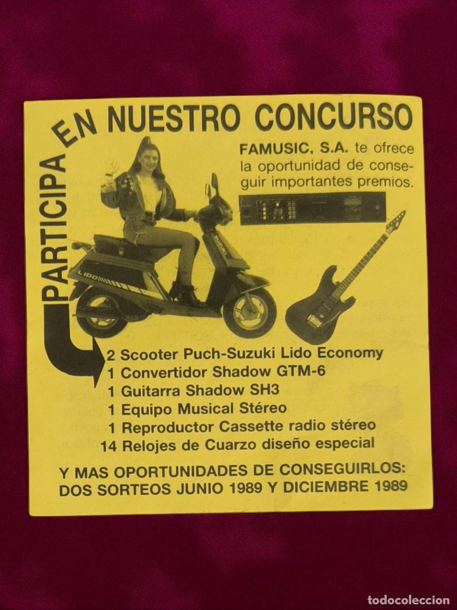 Otros Art&iacute;culos de Coleccionismo en Papel: Folleto De Concurso FAMUSIC 1989 &ndash; Publicidad Retro Con Scooter Puch Y Premios &Eacute;picos