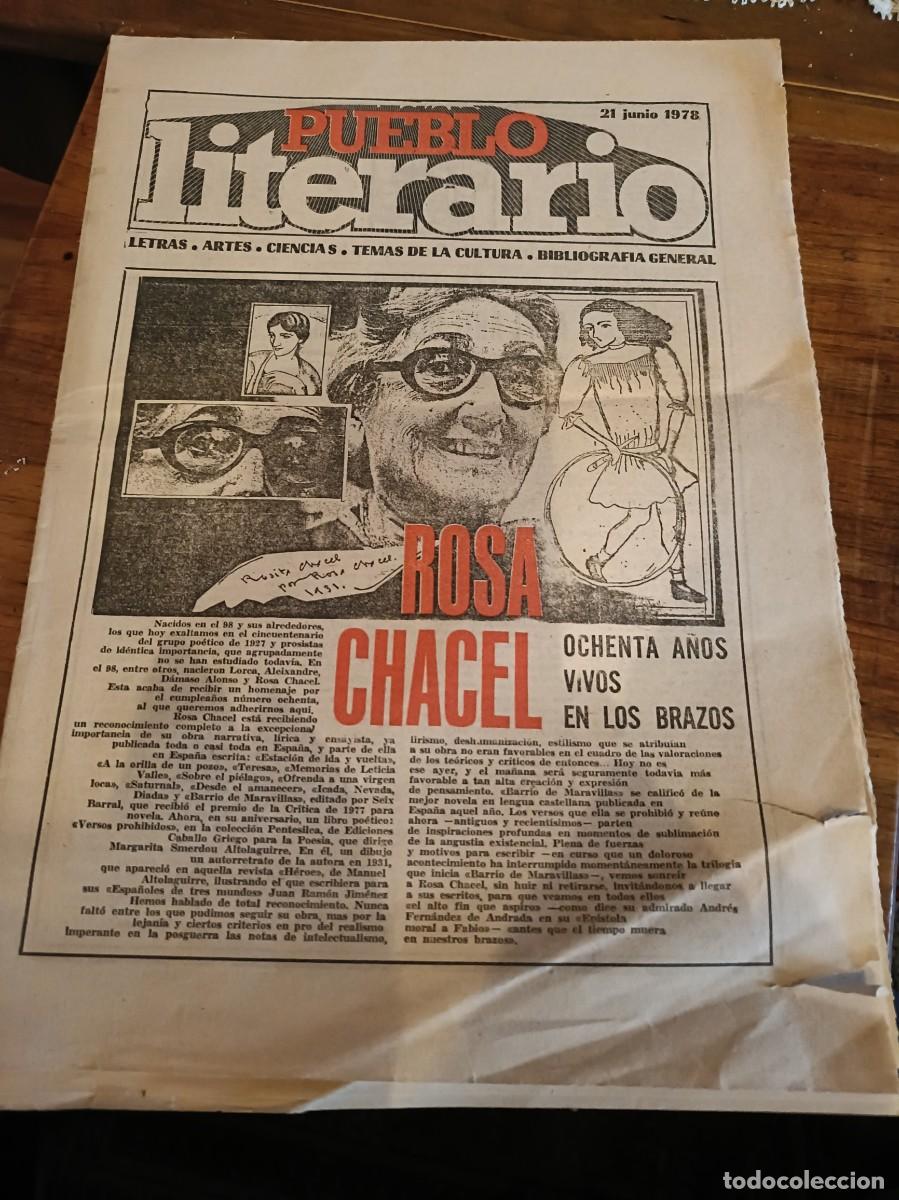Otros Art&iacute;culos de Coleccionismo en Papel: SUPLEMENTO DIARIO PUEBLO LITERARIO A&Ntilde;O 1978