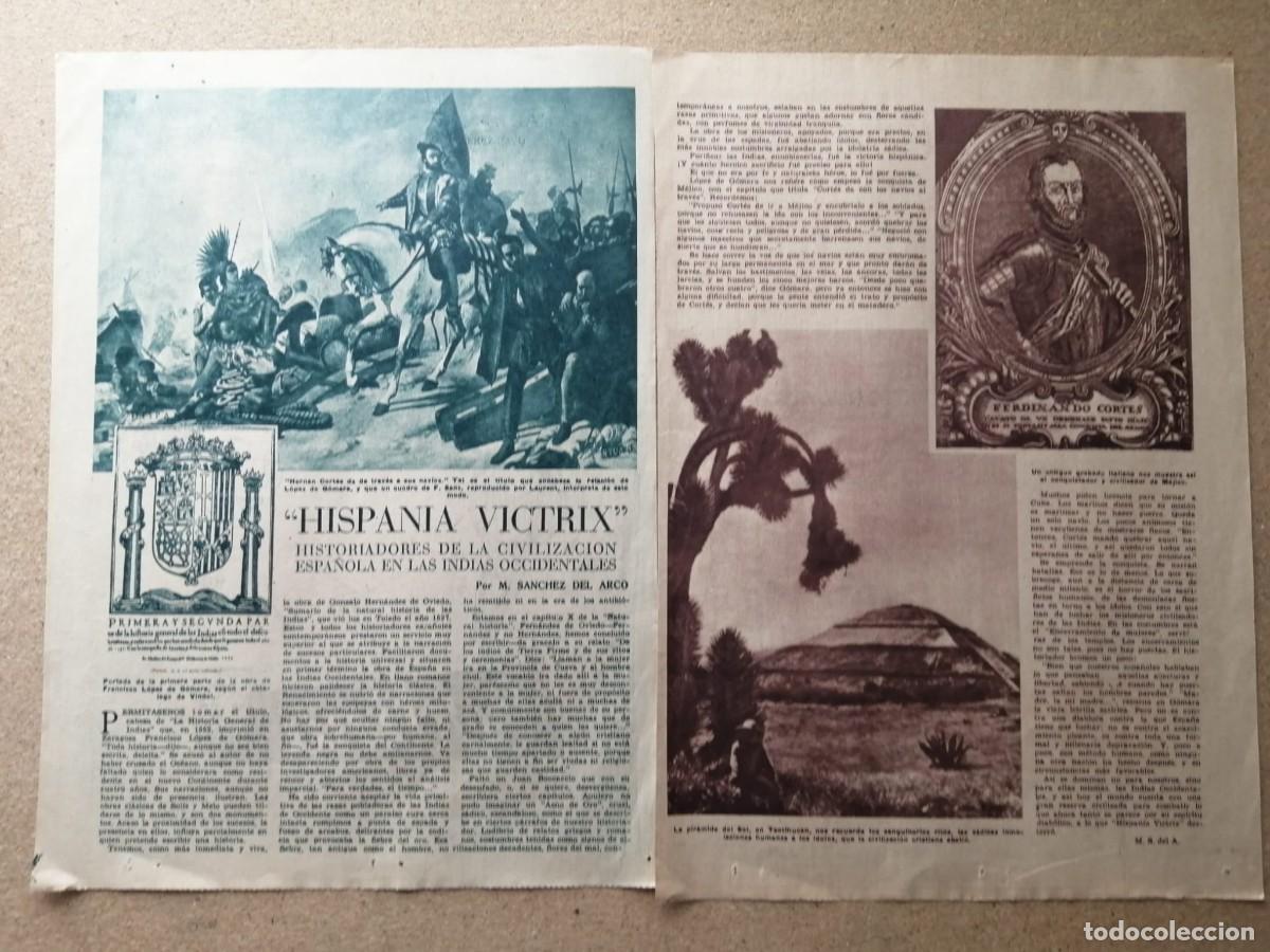 Otros Art&iacute;culos de Coleccionismo en Papel: REPORTAJE. HISPANIA VICTRIX, HISTORIADORES DE LA CIVILIZACION ESPA&Ntilde;OLA EN LAS INDIAS OCCIDENTALES