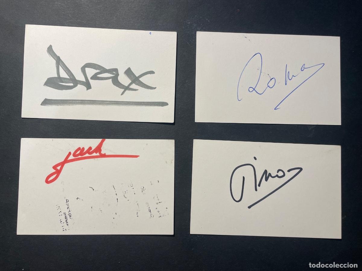 Otros Art&iacute;culos de Coleccionismo en Papel: ILUSIONISMO / MAGIA 4 TARJETAS CON AITOGRAFOS DE MAGOS - MAG CORBERA , MAG DRAX, MAG TIMO, MAG ROMA