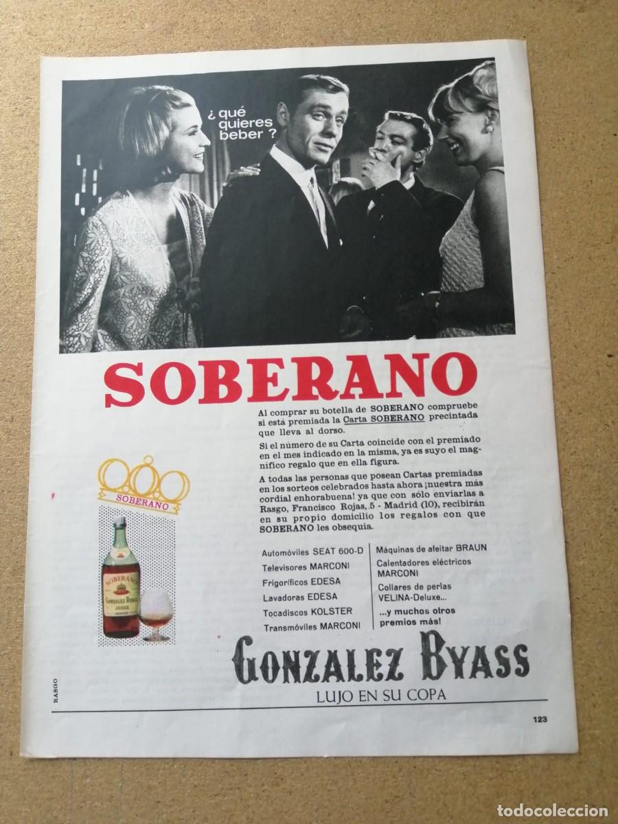 Otros Art&iacute;culos de Coleccionismo en Papel: ANUNCIO. BRANDY SOBERANO