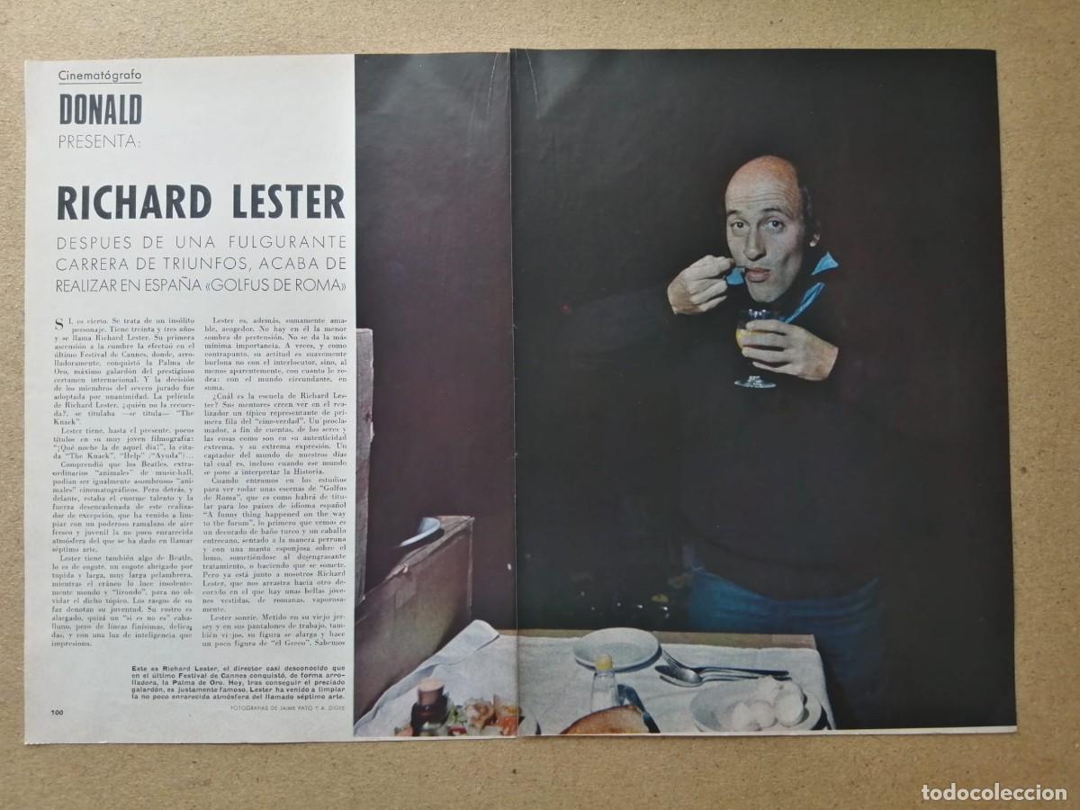 Otros Art&iacute;culos de Coleccionismo en Papel: REPORTAJE. RICHARD LESTER FILMA EN ESPA&Ntilde;A, GOLFUS DE ROMA