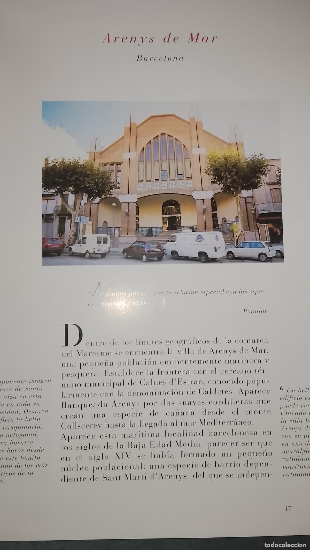Otros Art&iacute;culos de Coleccionismo en Papel: INFORMACION GRAFICA 2 HOJAS - HISTORIA Y FOTOS A COLOR DE - BARCELONA - ARENYS DE MAR