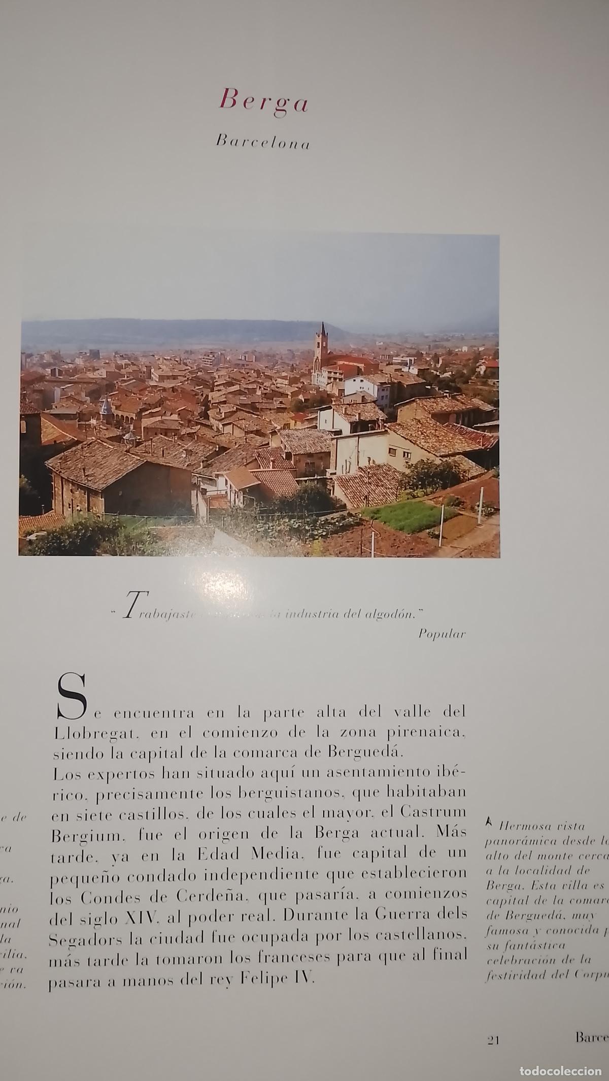 Otros Art&iacute;culos de Coleccionismo en Papel: INFORMACION GRAFICA 2 HOJAS - HISTORIA Y FOTOS A COLOR DE - BARCELONA - BERGA