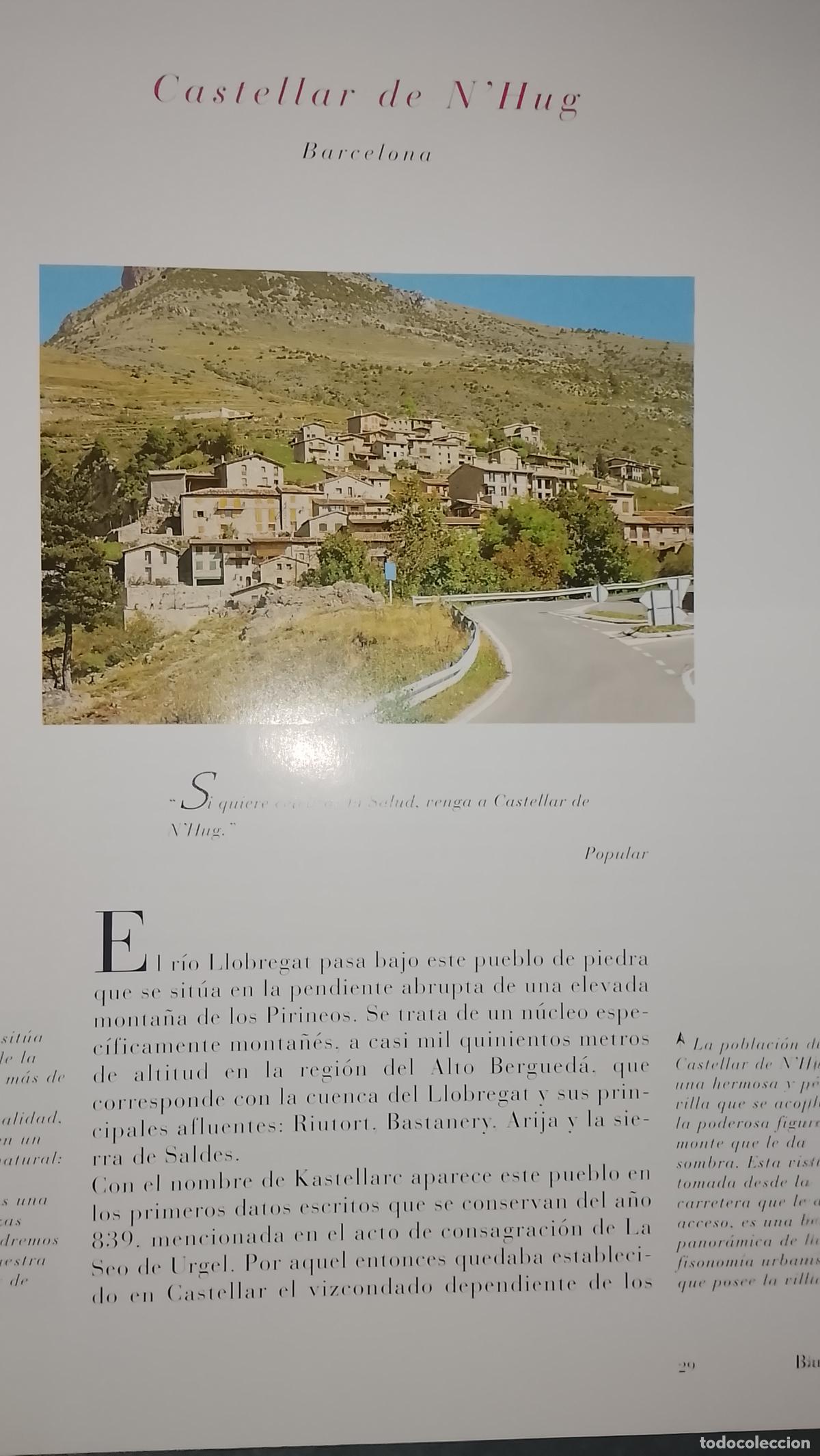 Otros Art&iacute;culos de Coleccionismo en Papel: INFORMACION GRAFICA 2 HOJAS - HISTORIA Y FOTOS A COLOR DE - BARCELONA - CASTELLAR DE N&acute;HUG