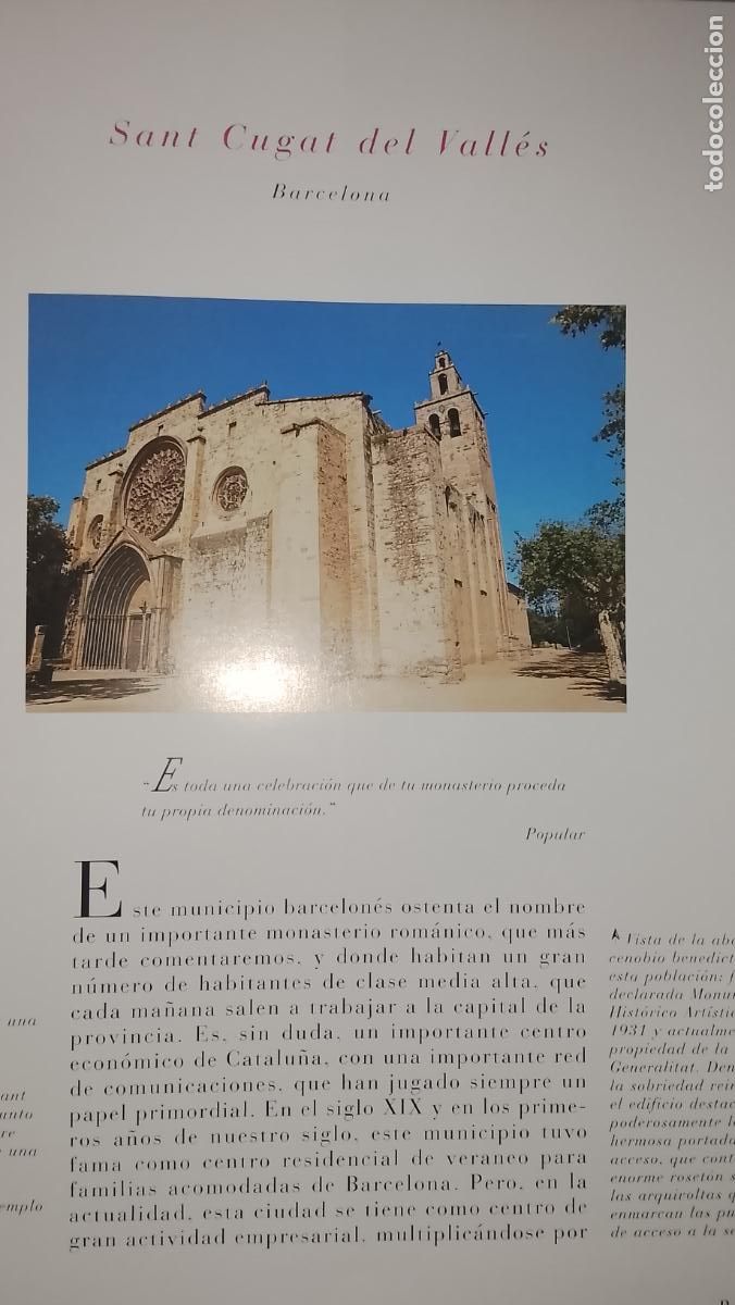 Otros Art&iacute;culos de Coleccionismo en Papel: INFORMACION GRAFICA 2 HOJAS - HISTORIA Y FOTOS A COLOR DE - BARCELONA - SANT CUGAT DEL VALLES