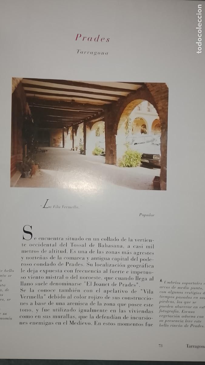 Otros Art&iacute;culos de Coleccionismo en Papel: INFORMACION GRAFICA 2 HOJAS - HISTORIA Y FOTOS A COLOR DE - TARRAGONA - PRADES