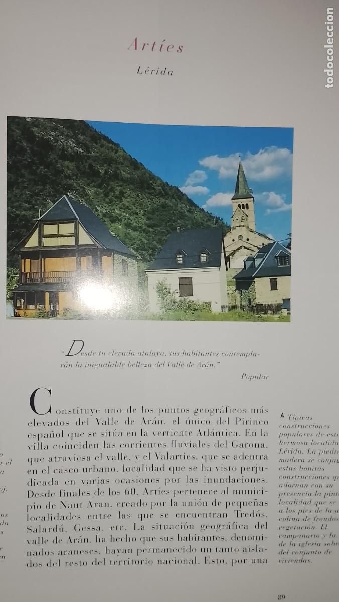 Otros Art&iacute;culos de Coleccionismo en Papel: INFORMACION GRAFICA 2 HOJAS - HISTORIA Y FOTOS A COLOR DE - LERIDA - ARTIES