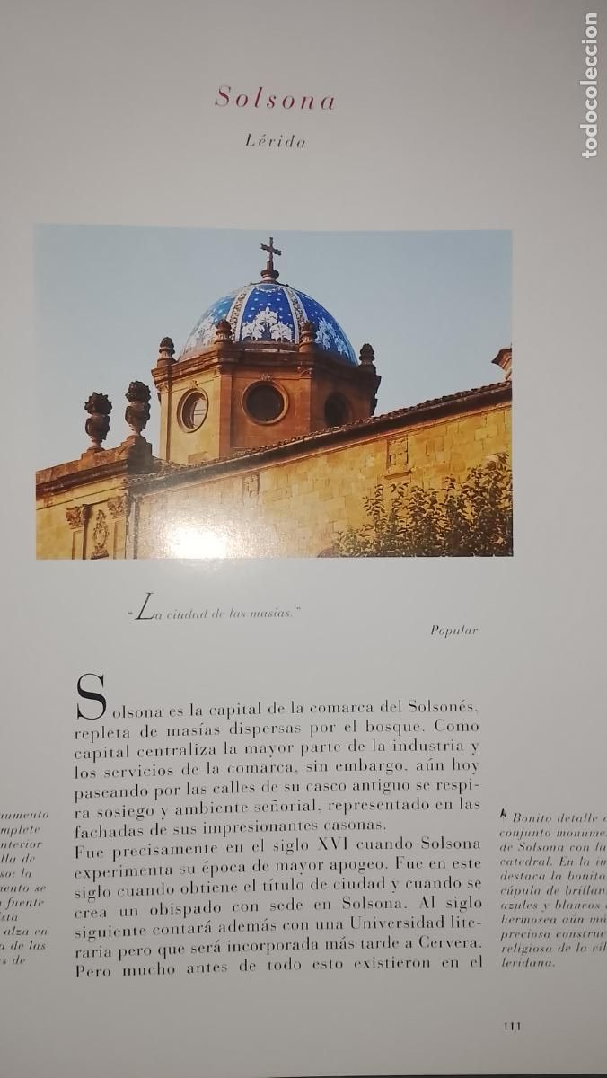 Otros Art&iacute;culos de Coleccionismo en Papel: INFORMACION GRAFICA 3 HOJAS - HISTORIA Y FOTOS A COLOR DE - LERIDA - SOLSONA