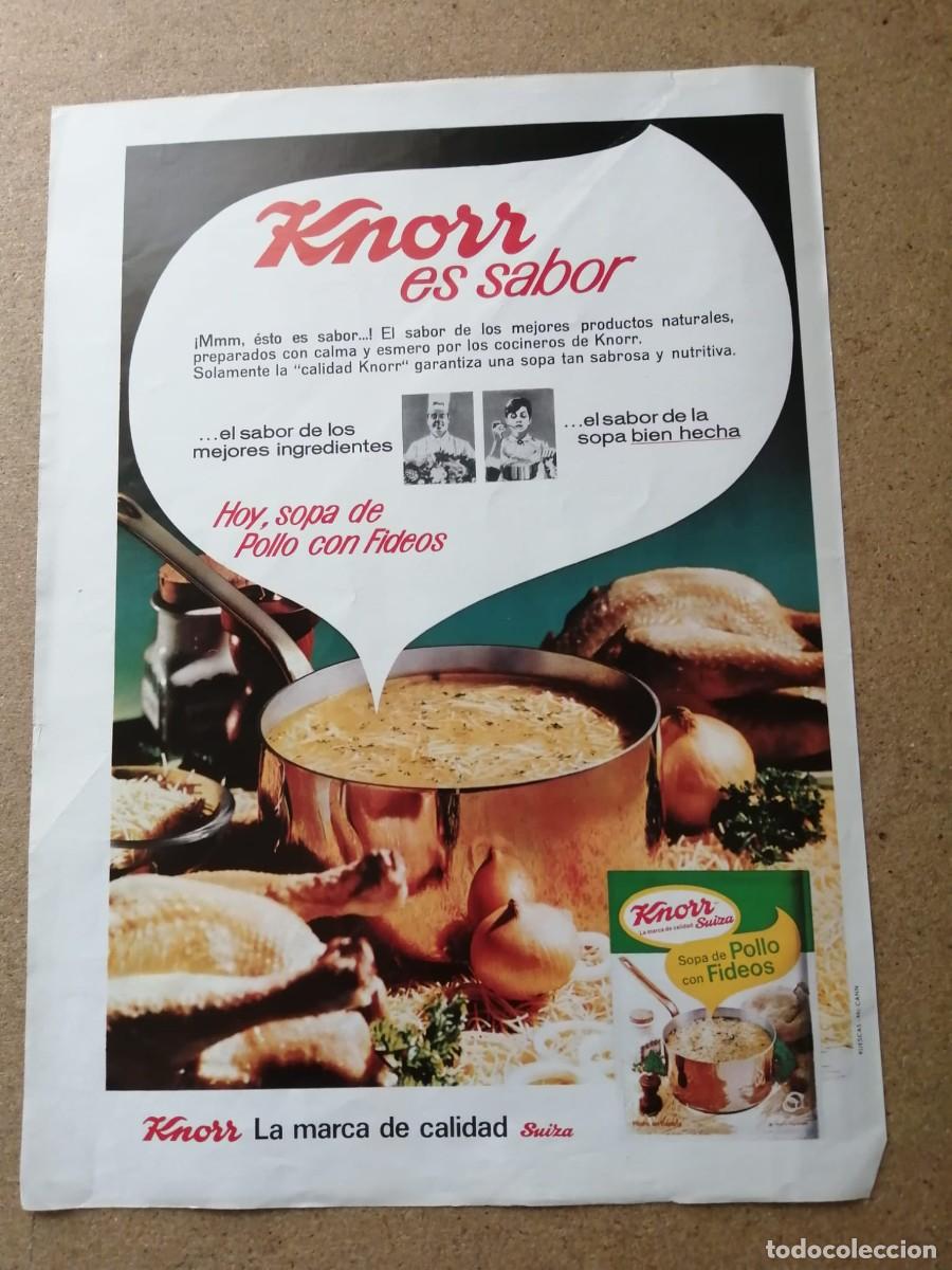 Otros Art&iacute;culos de Coleccionismo en Papel: ANUNCIO. SOPAS KNORR