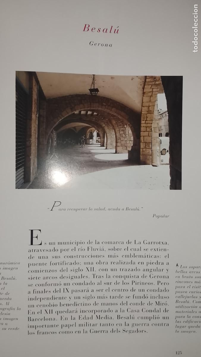 Otros Art&iacute;culos de Coleccionismo en Papel: INFORMACION GRAFICA 2 HOJAS - HISTORIA Y FOTOS A COLOR DE - GERONA - BESAL&Uacute;