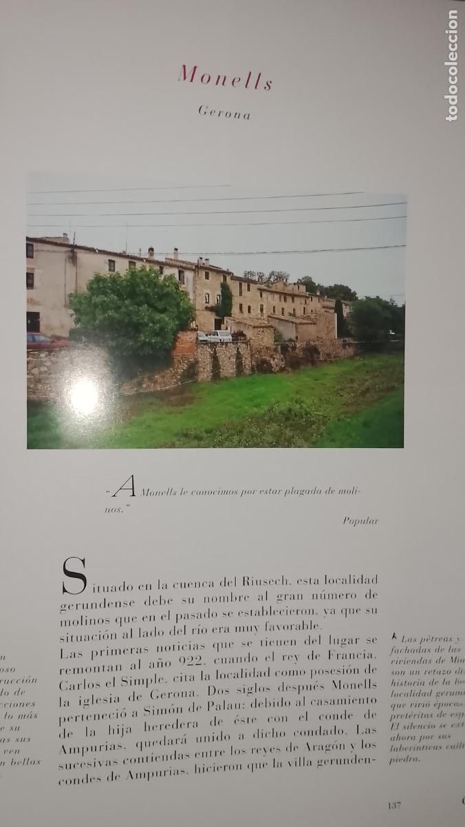 Otros Art&iacute;culos de Coleccionismo en Papel: INFORMACION GRAFICA 2 HOJAS - HISTORIA Y FOTOS A COLOR DE - GERONA - MONELLS