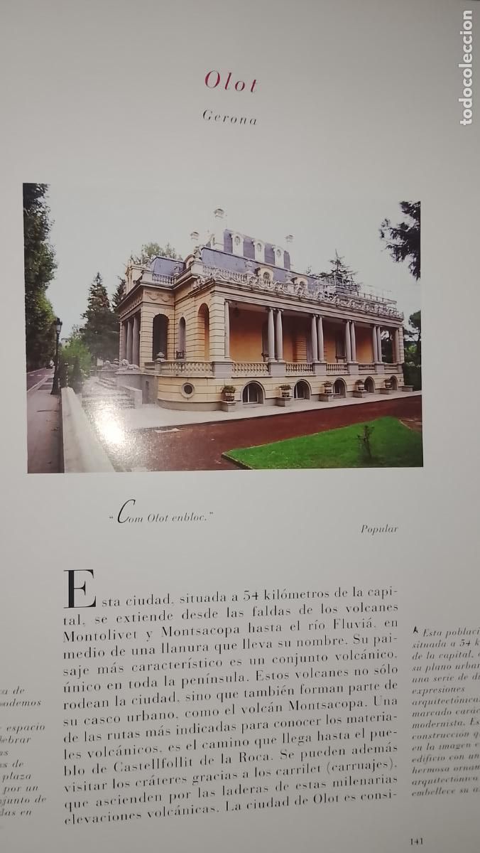 Otros Art&iacute;culos de Coleccionismo en Papel: INFORMACION GRAFICA 3 HOJAS - HISTORIA Y FOTOS A COLOR DE - GERONA - OLOT