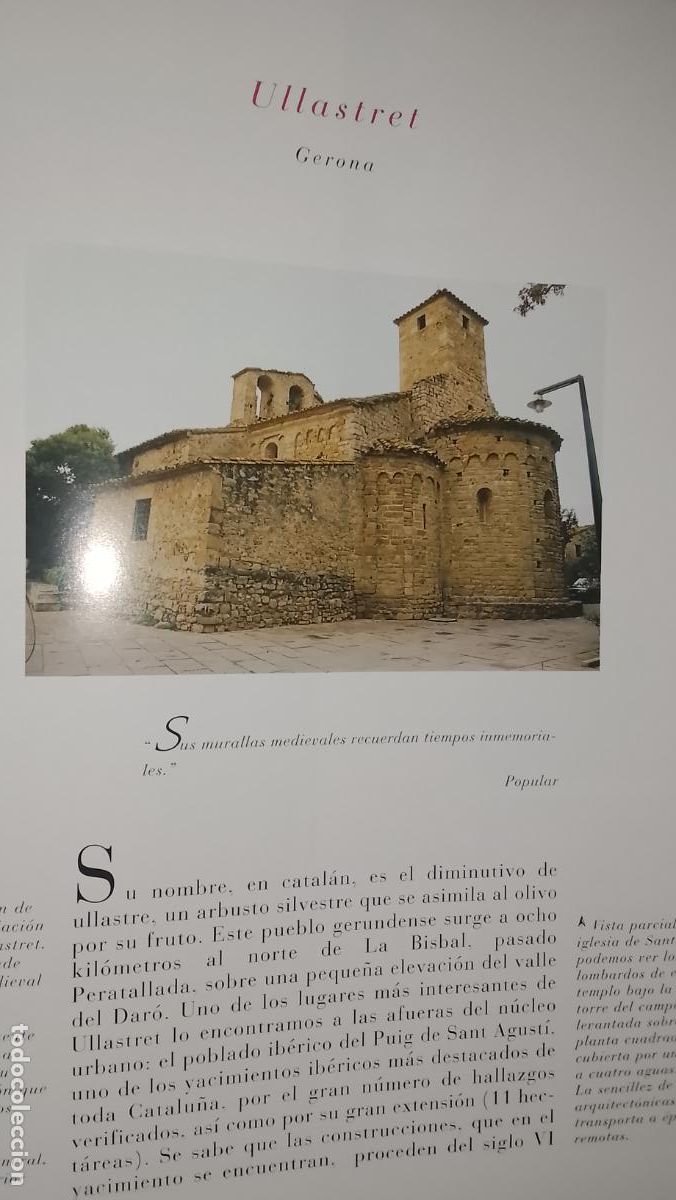 Otros Art&iacute;culos de Coleccionismo en Papel: INFORMACION GRAFICA 2 HOJAS - HISTORIA Y FOTOS A COLOR DE - GERONA - ULLSTRET