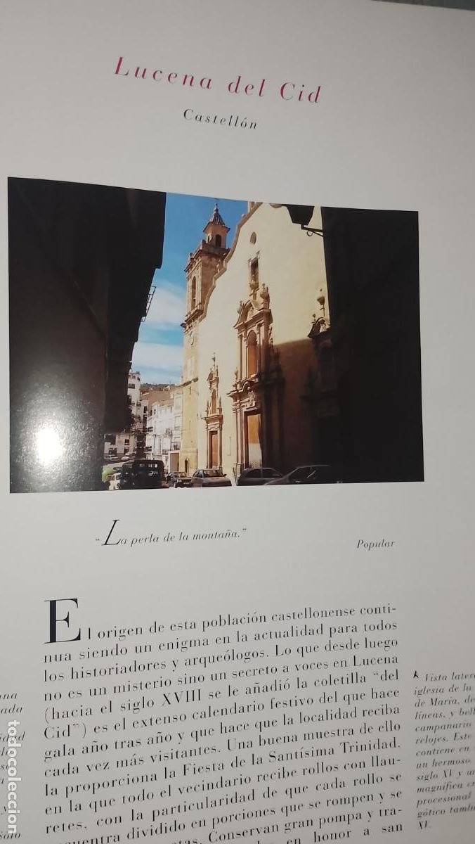 Otros Art&iacute;culos de Coleccionismo en Papel: INFORMACION GRAFICA 2 HOJAS - HISTORIA Y FOTOS A COLOR DE - CASTELLON - LUCENA DEL CID