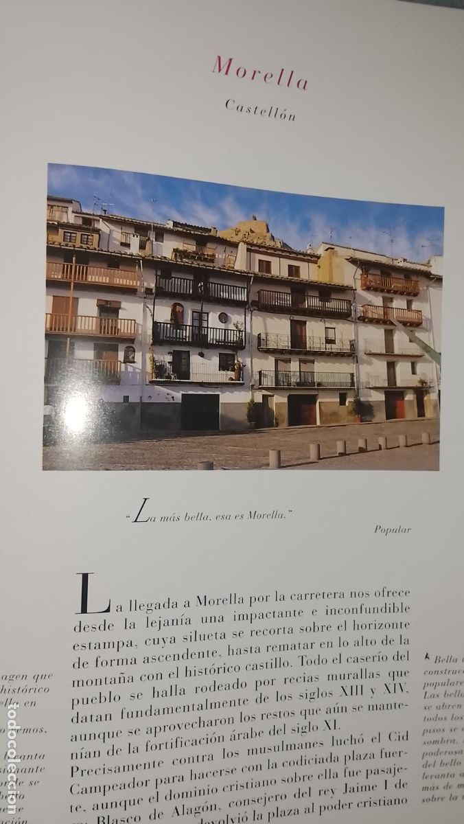 Otros Art&iacute;culos de Coleccionismo en Papel: INFORMACION GRAFICA 3 HOJAS - HISTORIA Y FOTOS A COLOR DE - CASTELLON - MORELLA