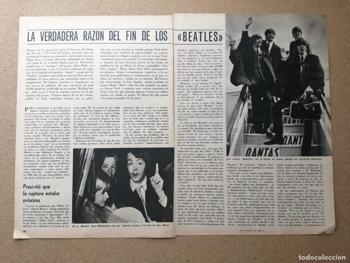 Otros Art&iacute;culos de Coleccionismo en Papel: REPORTAJE. LA VERDADERA RAZON DEL FIN DE LOS BEATLES