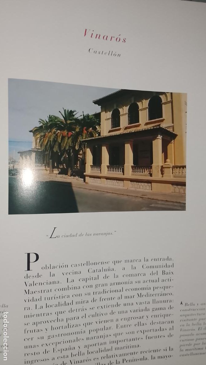 Otros Art&iacute;culos de Coleccionismo en Papel: INFORMACION GRAFICA 2 HOJAS - HISTORIA Y FOTOS A COLOR DE - CASTELLON - VINAROS