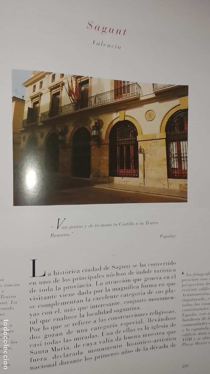 Otros Art&iacute;culos de Coleccionismo en Papel: INFORMACION GRAFICA 3 HOJAS - HISTORIA Y FOTOS A COLOR DE - VALENCIA - SAGUNT