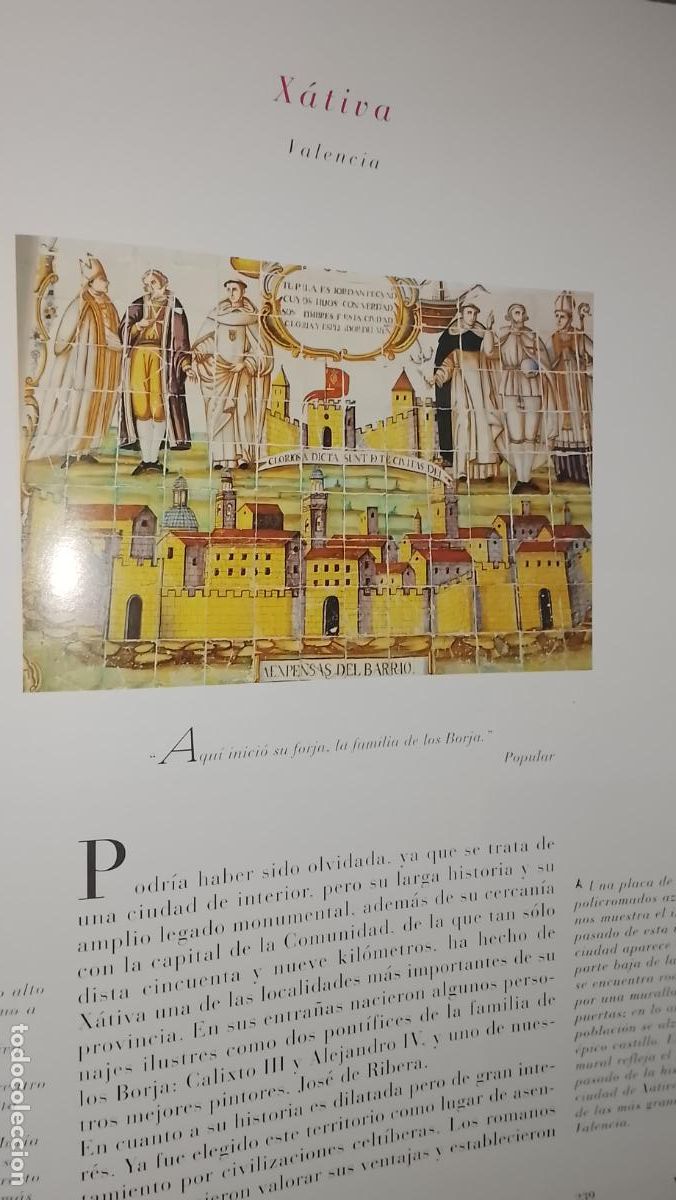 Otros Art&iacute;culos de Coleccionismo en Papel: INFORMACION GRAFICA 2 HOJAS - HISTORIA Y FOTOS A COLOR DE - VALENCIA - XATIVA