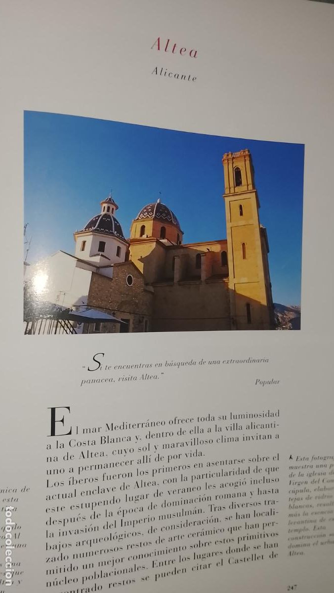 Otros Art&iacute;culos de Coleccionismo en Papel: INFORMACION GRAFICA 2 HOJAS - HISTORIA Y FOTOS A COLOR DE - ALICANTE - ALTEA