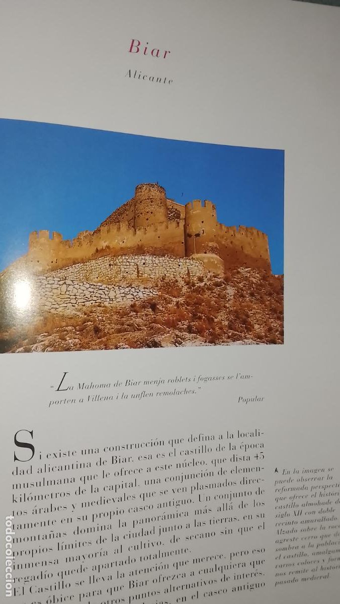 Otros Art&iacute;culos de Coleccionismo en Papel: INFORMACION GRAFICA 2 HOJAS - HISTORIA Y FOTOS A COLOR DE - ALICANTE - BIAR