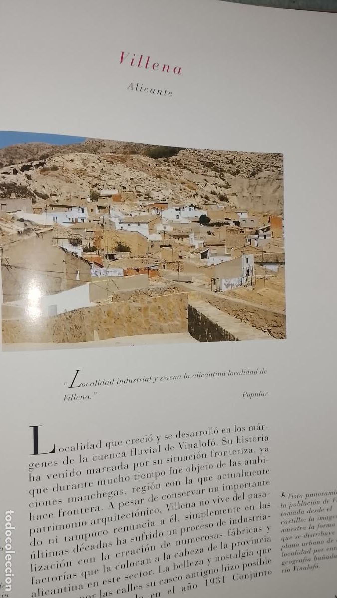 Otros Art&iacute;culos de Coleccionismo en Papel: INFORMACION GRAFICA 2 HOJAS - HISTORIA Y FOTOS A COLOR DE - ALICANTE - VILLENA