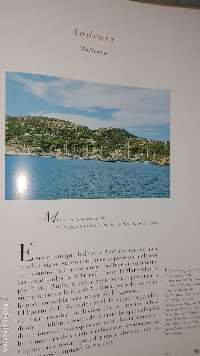 Otros Art&iacute;culos de Coleccionismo en Papel: INFORMACION GRAFICA 2 HOJAS - HISTORIA Y FOTOS A COLOR DE - MALLORCA - ANDRATX