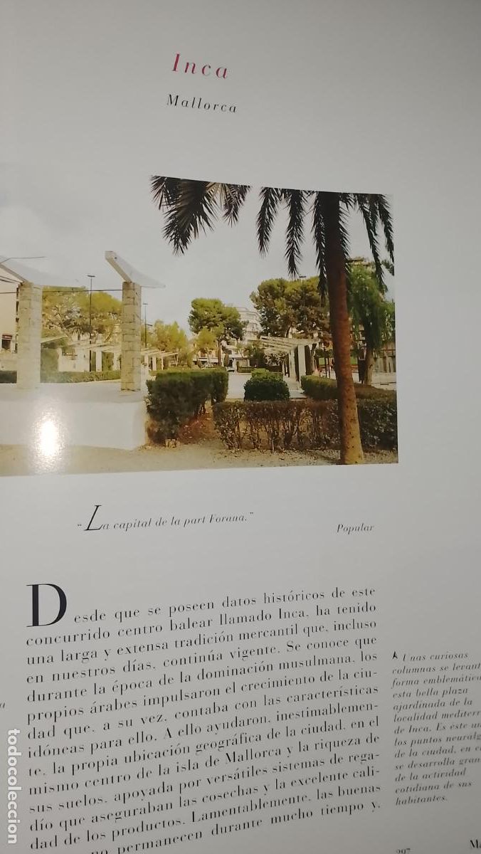 Otros Art&iacute;culos de Coleccionismo en Papel: INFORMACION GRAFICA 2 HOJAS - HISTORIA Y FOTOS A COLOR DE - MALLORCA - INCA