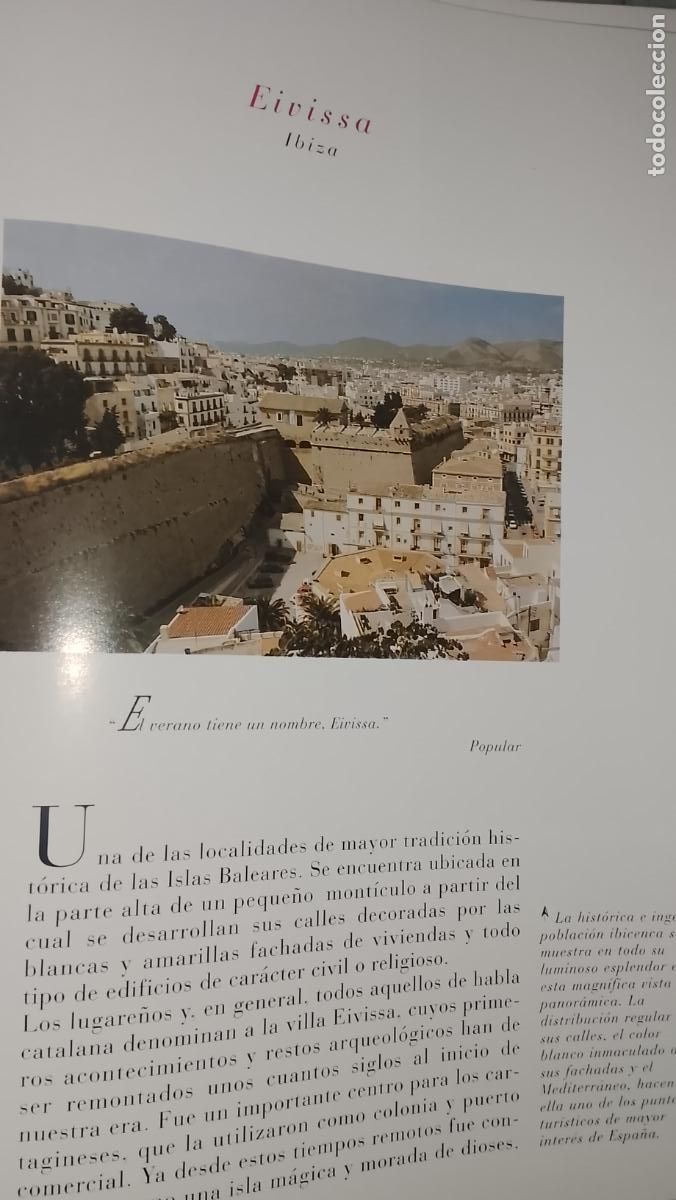 Otros Art&iacute;culos de Coleccionismo en Papel: INFORMACION GRAFICA 3 HOJAS - HISTORIA Y FOTOS A COLOR DE - IBIZA -EIVISSA