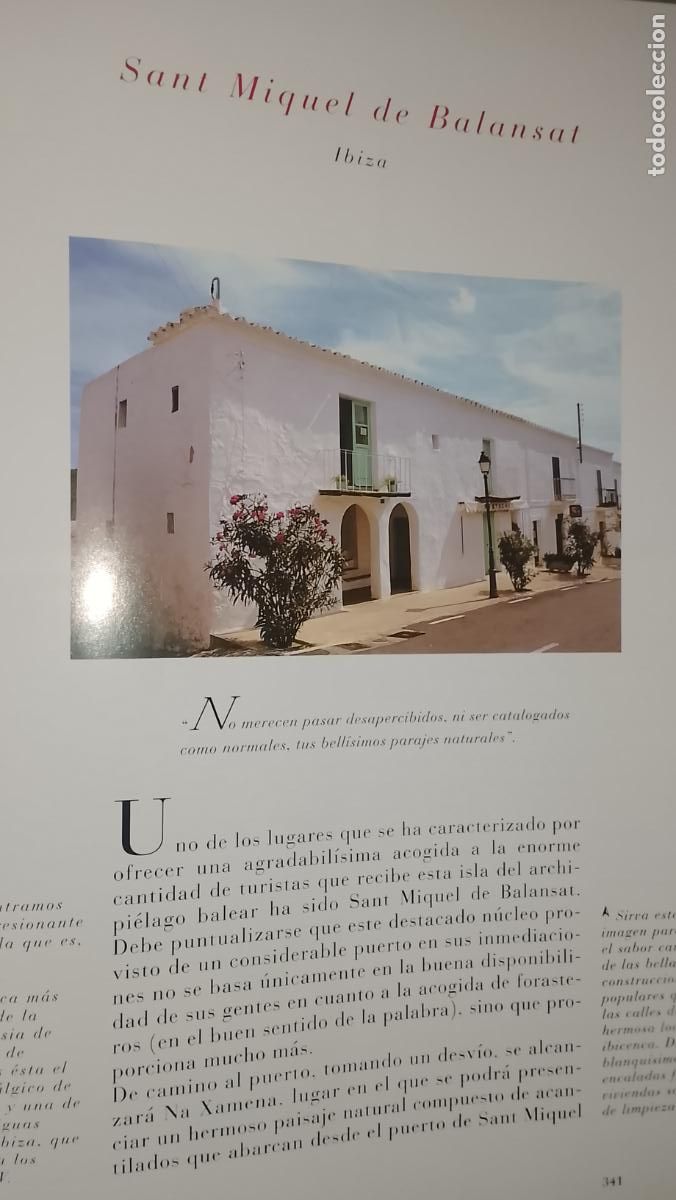 Otros Art&iacute;culos de Coleccionismo en Papel: INFORMACION GRAFICA 2 HOJAS - HISTORIA Y FOTOS A COLOR DE - IBIZA - SANT MIQUEL DE BALANSAT