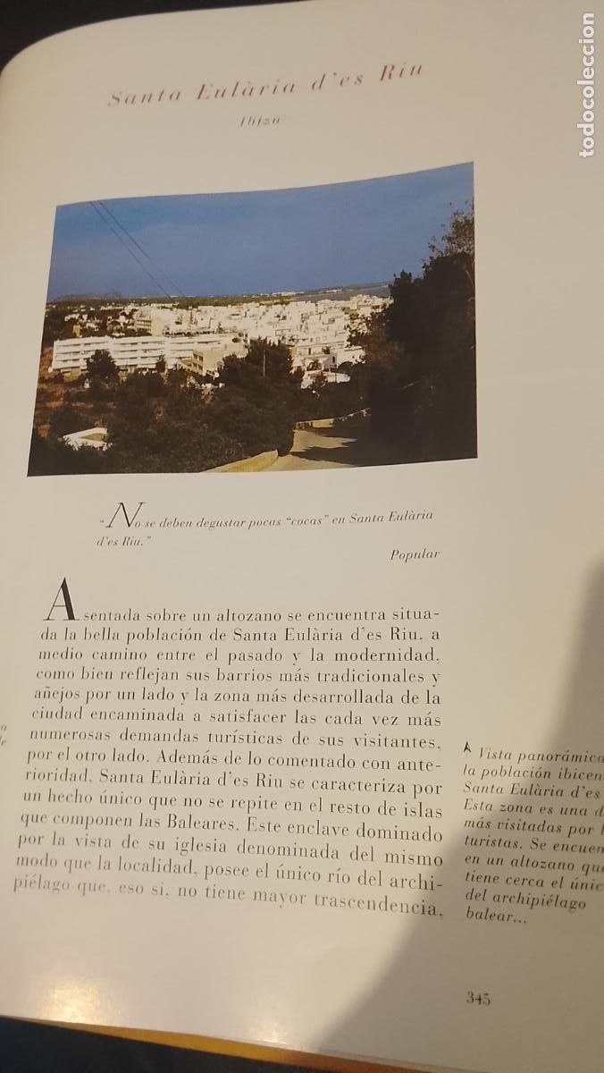 Otros Art&iacute;culos de Coleccionismo en Papel: INFORMACION GRAFICA 2 HOJAS - HISTORIA Y FOTOS A COLOR DE - IBIZA - SANTA EULARIA D&acute;ES RIU