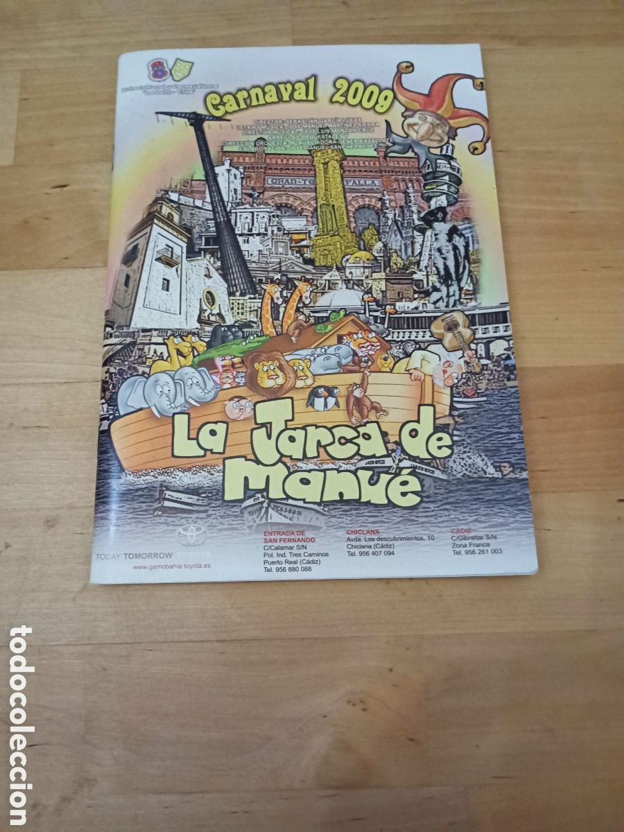 Otros Art&iacute;culos de Coleccionismo en Papel: LA JARCA DE MANUE LIBRETO CORO - A&Ntilde;O 2009 - PE&Ntilde;A LA SALLE VI&Ntilde;A - CARNAVAL DE C&Aacute;DIZ