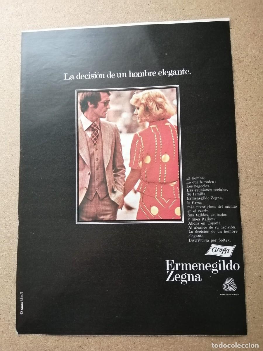 Otros Art&iacute;culos de Coleccionismo en Papel: ANUNCIO. ERMENEGILDO ZEGNA