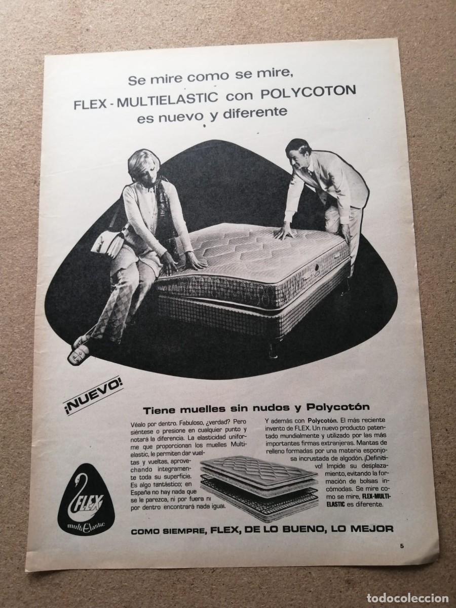 Otros Art&iacute;culos de Coleccionismo en Papel: ANUNCIO. COLCHON FLEX MULTI ELASTIC