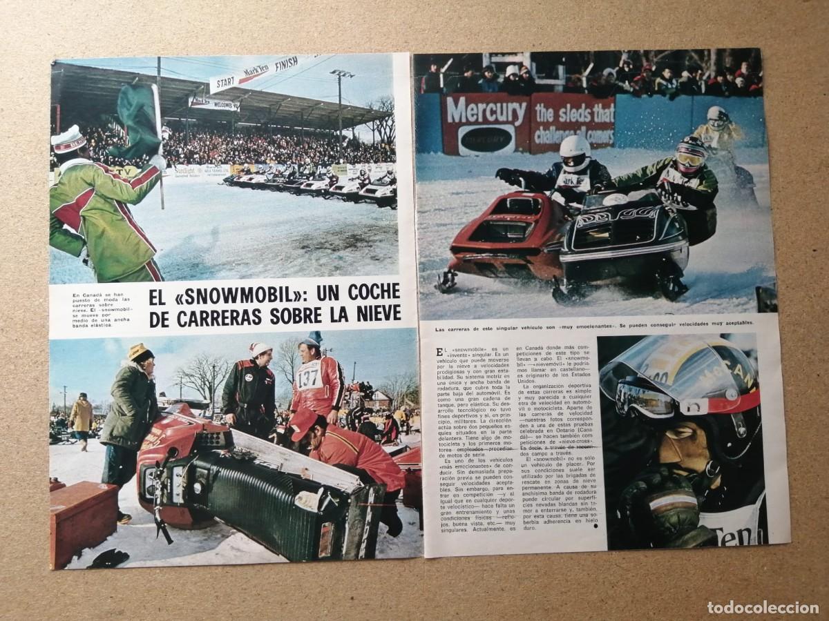 Otros Art&iacute;culos de Coleccionismo en Papel: REPORTAJE. EL SNOWMOBIL, UN COCHE DE CARRERAS SOBRE LA NIEVE
