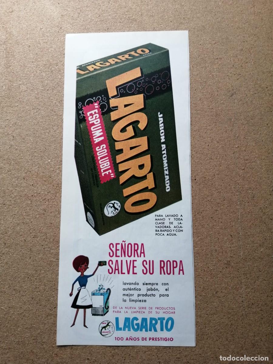Otros Art&iacute;culos de Coleccionismo en Papel: ANUNCIO. JABON ATOMIZADO LAGARTO