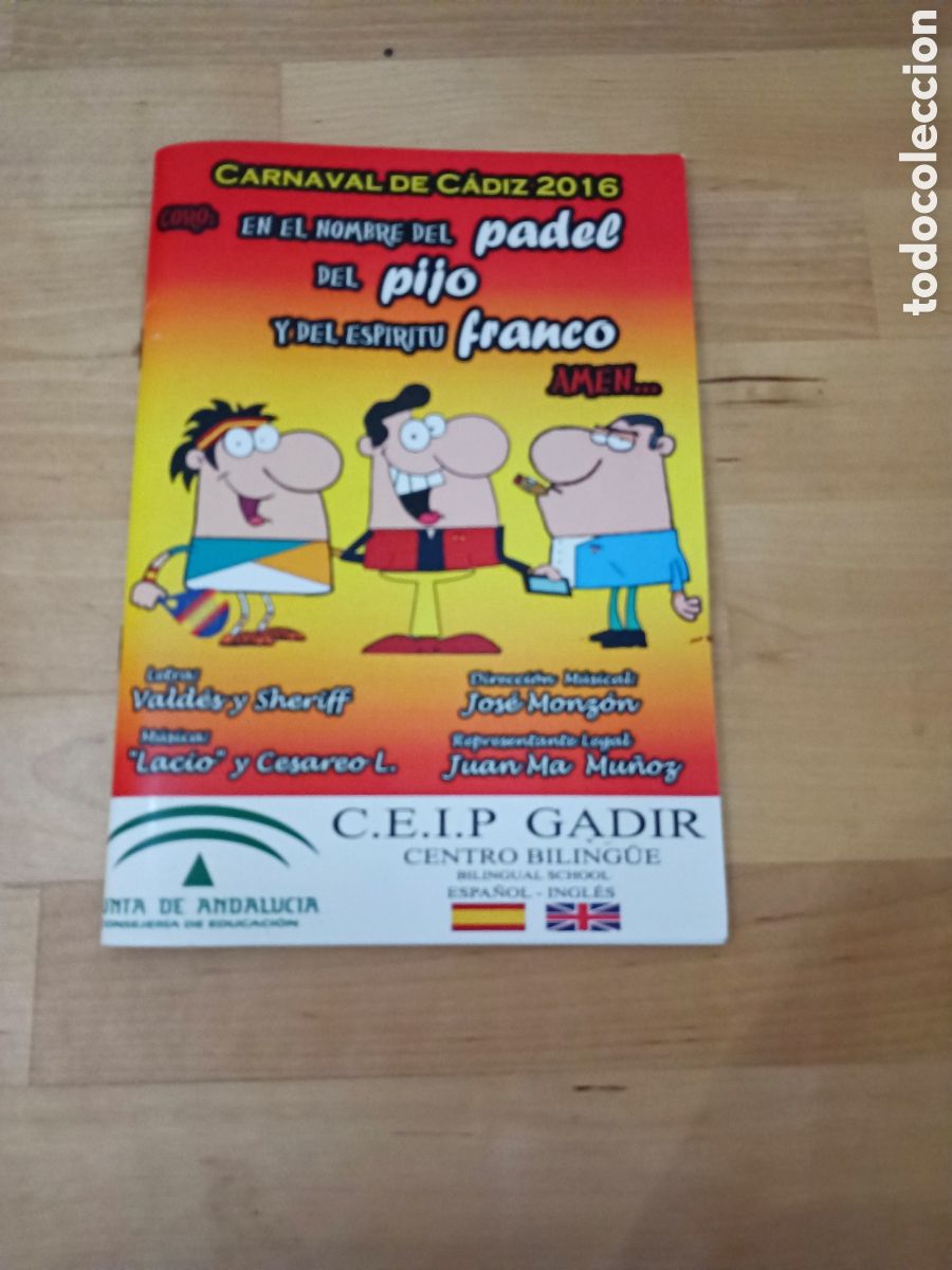 Otros Art&iacute;culos de Coleccionismo en Papel: EN EL NOMBRE DEL PADDEL DEL PIJO Y DEL ESP&Iacute;RITU SANTO CD LIBRETO - A&Ntilde;O 2016 - CARNAVAL DE C&Aacute;DIZ