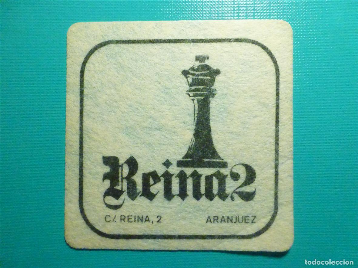 Otros Art&iacute;culos de Coleccionismo en Papel: Posavasos Pub Disco-Bar - Discoteca - Reina2 - C/ Reina 2 - Aranjuez - Madrid - Fieltro Color Blanco