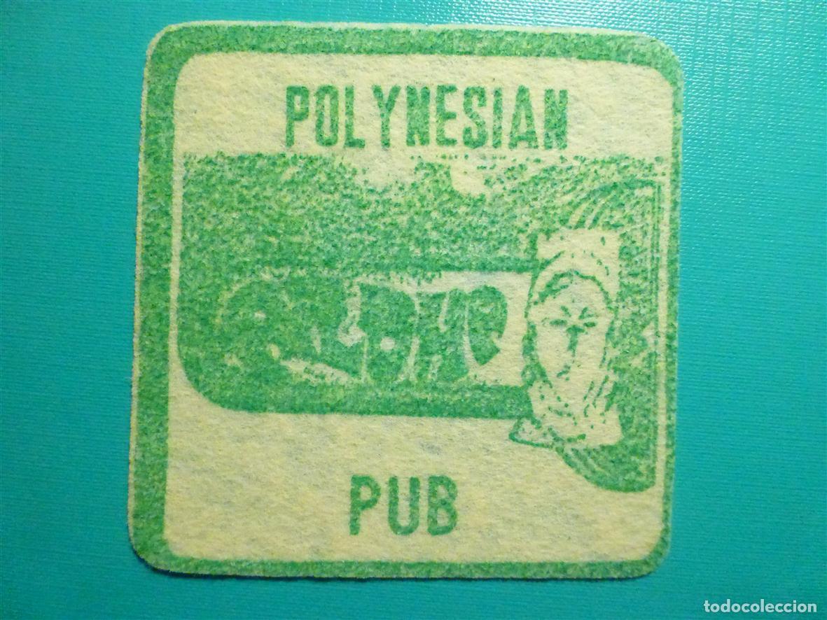 Otros Art&iacute;culos de Coleccionismo en Papel: Posavasos Disco Bar-PUB - Polynesian - Polinesio - Aloha - Fieltro